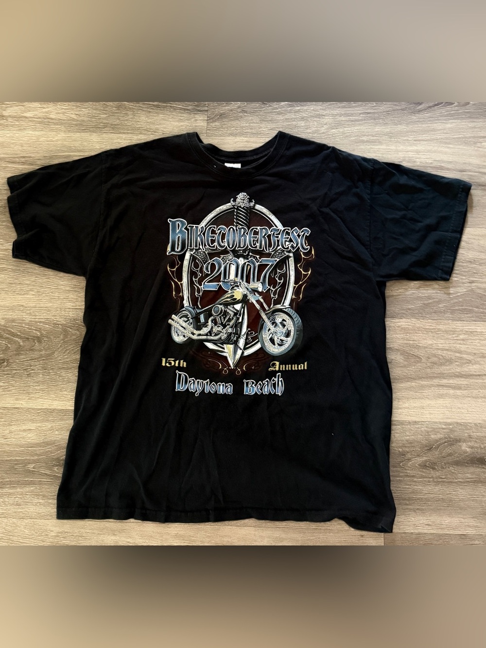 Bikeoberfest 2007 Daytona Beach Black Graphic Tee